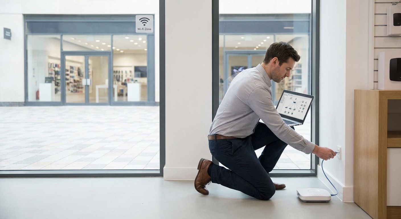 How to set up Wi-Fi coverage across multiple store locations