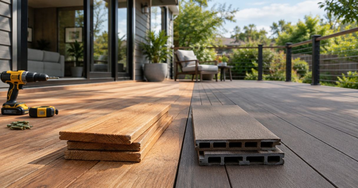 Wood or composite: what changes with deck installation?