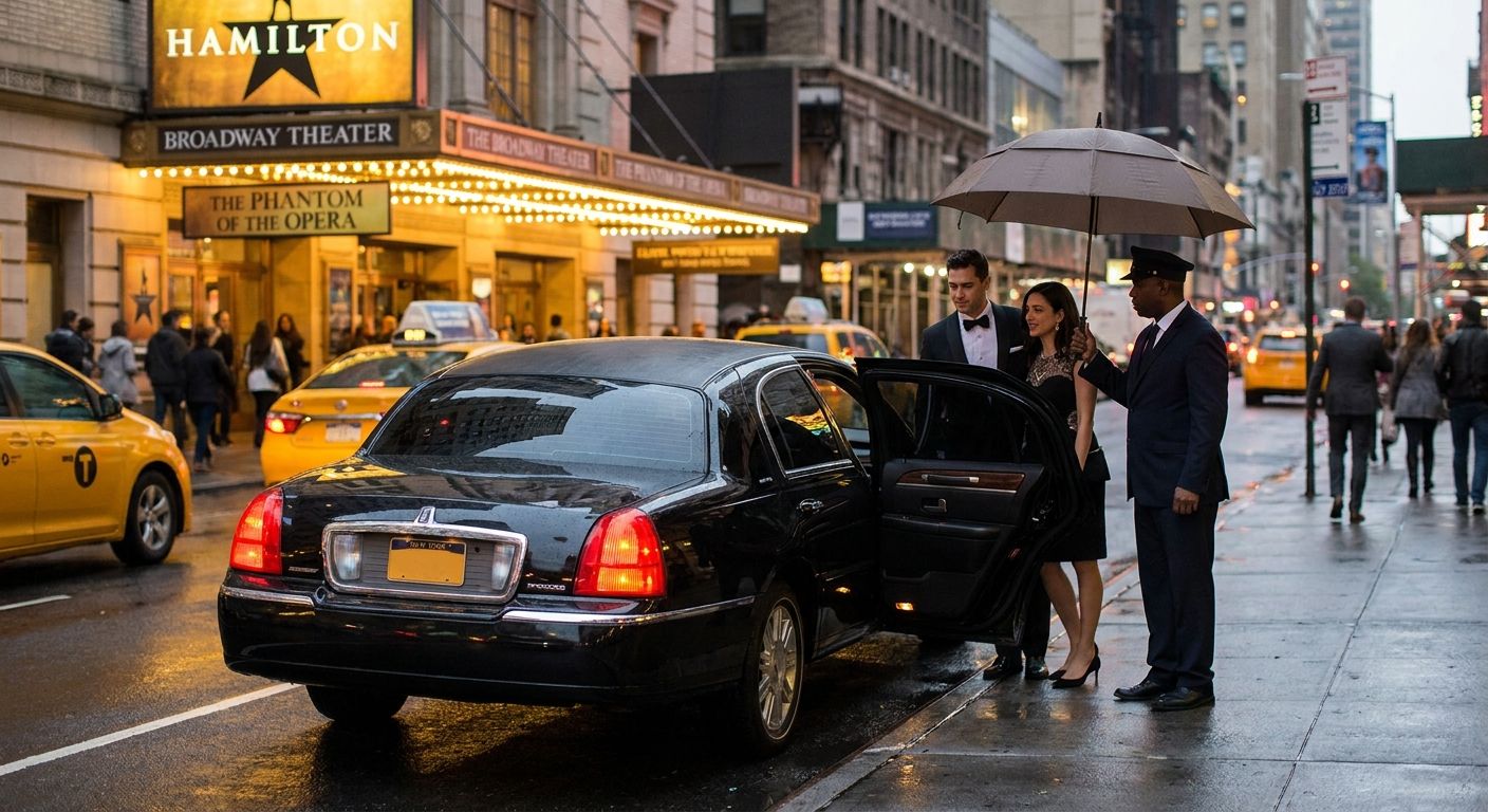 Broadway theater night car service in NYC
