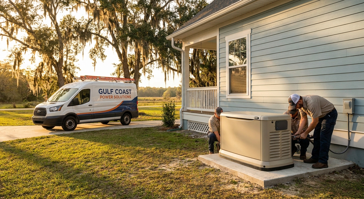 Whole house generator installation in Elberta, AL