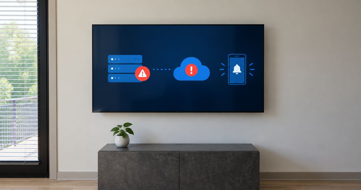 Automatically alert your IT provider when your network or server goes down