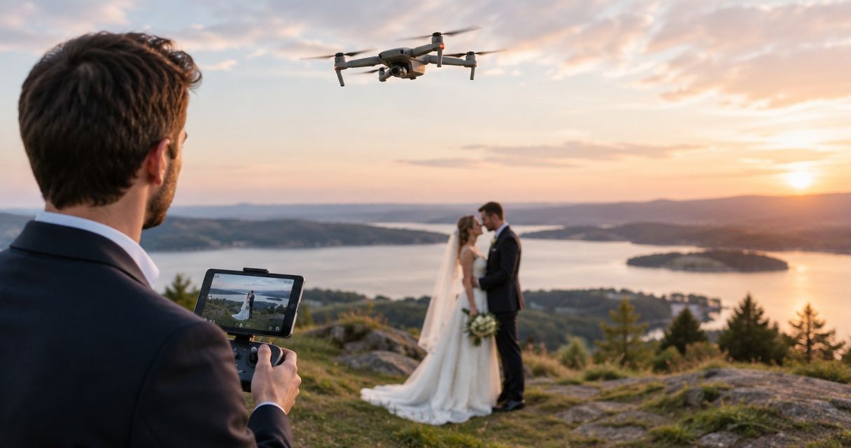 How much does drone footage cost for a wedding video?