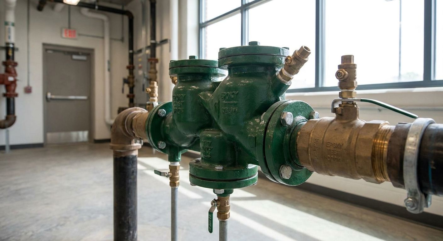 Backflow prevention for commercial buildings
