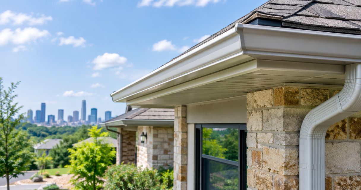 Best seamless gutter materials for Texas weather 2026