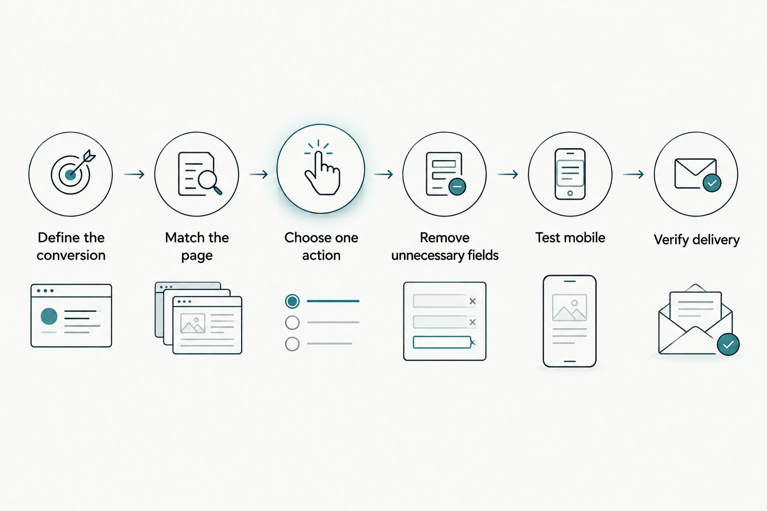 Six steps for improving a med spa website from defining conversions to verifying inquiry delivery