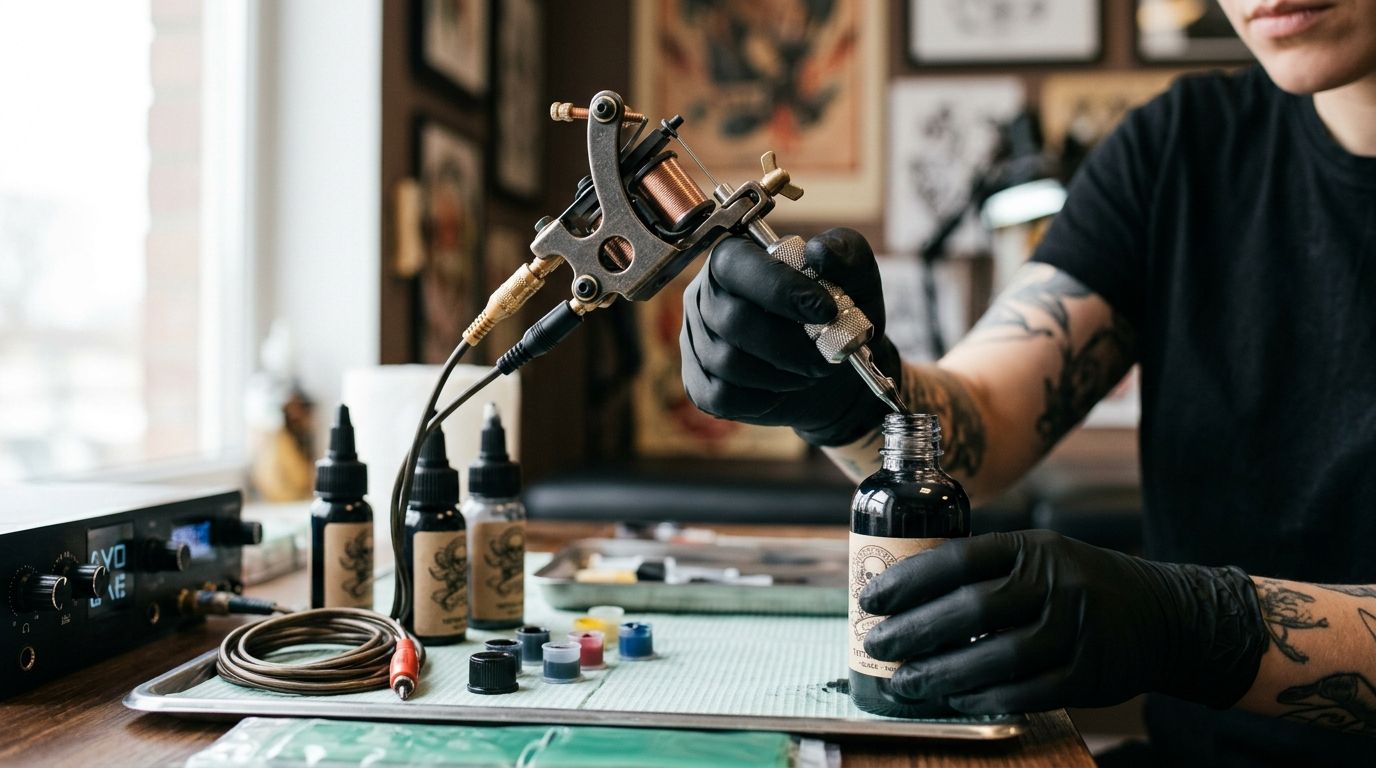 How to connect Intenze ink to a coil machine for packing