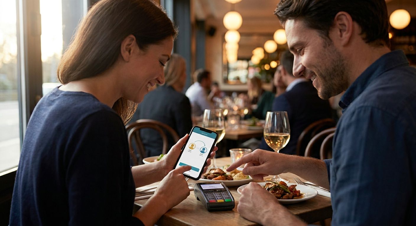 Bill splitting app for couples on date night