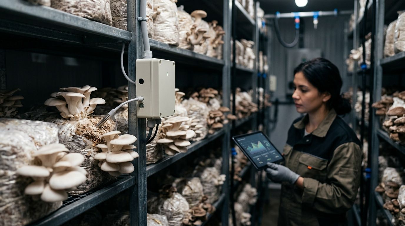 Best IoT sensors for mushroom cultivation facilities