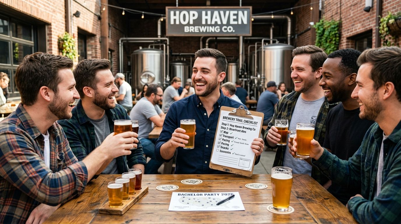 Brewery trail checklist for bachelor party planners: complete 2026 guide