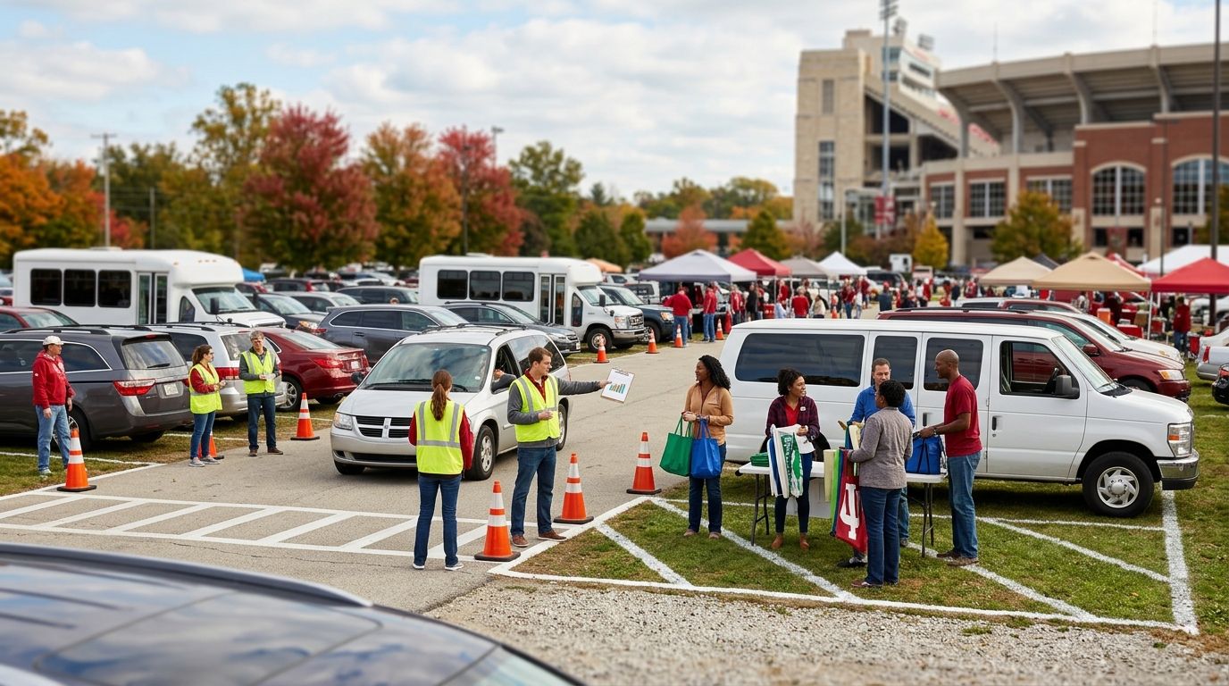 Parking for nonprofit groups at IU football: complete 2026 guide