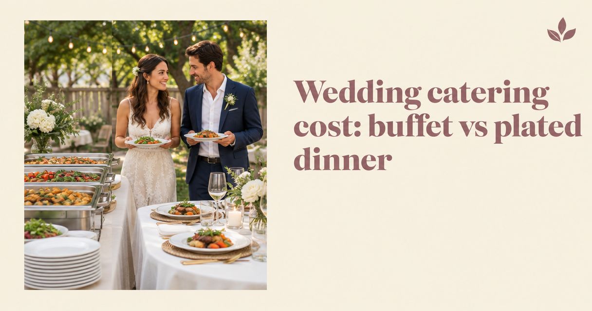 Wedding catering cost: buffet vs plated dinner