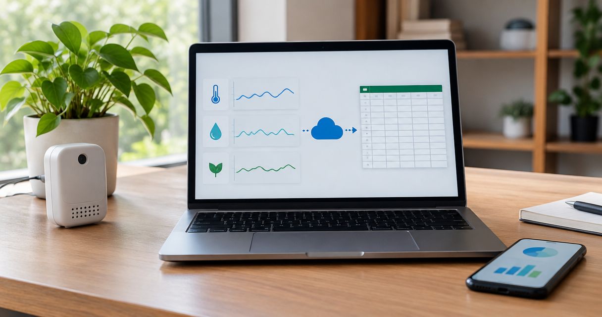 Can you export iot sensor data to a spreadsheet automatically?