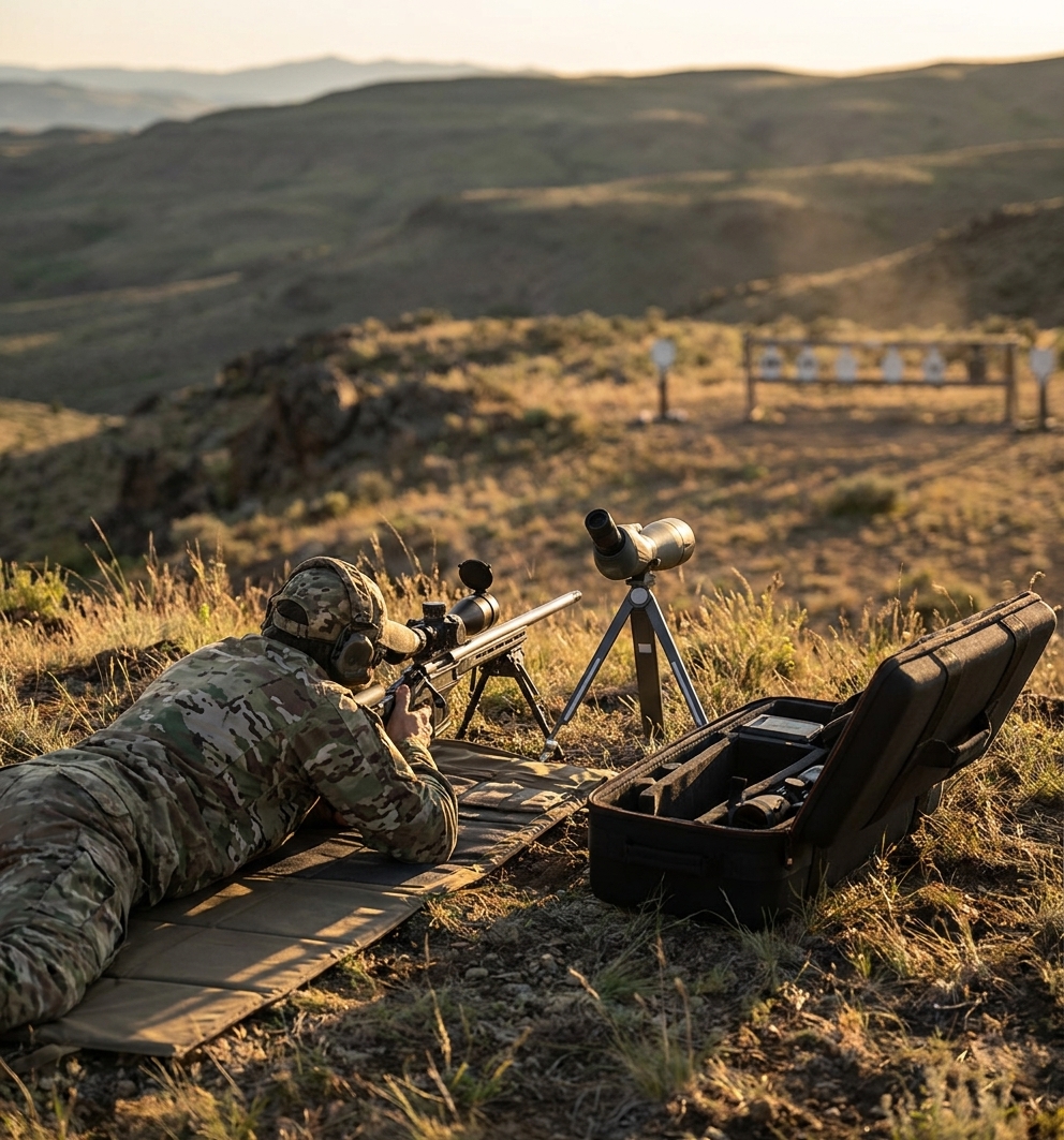 How to sight in a rifle at long range without walking downrange