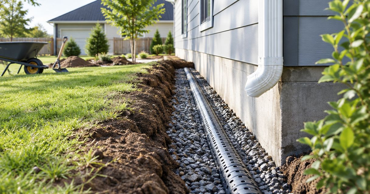 French drains for rental property owners: complete 2026 guide