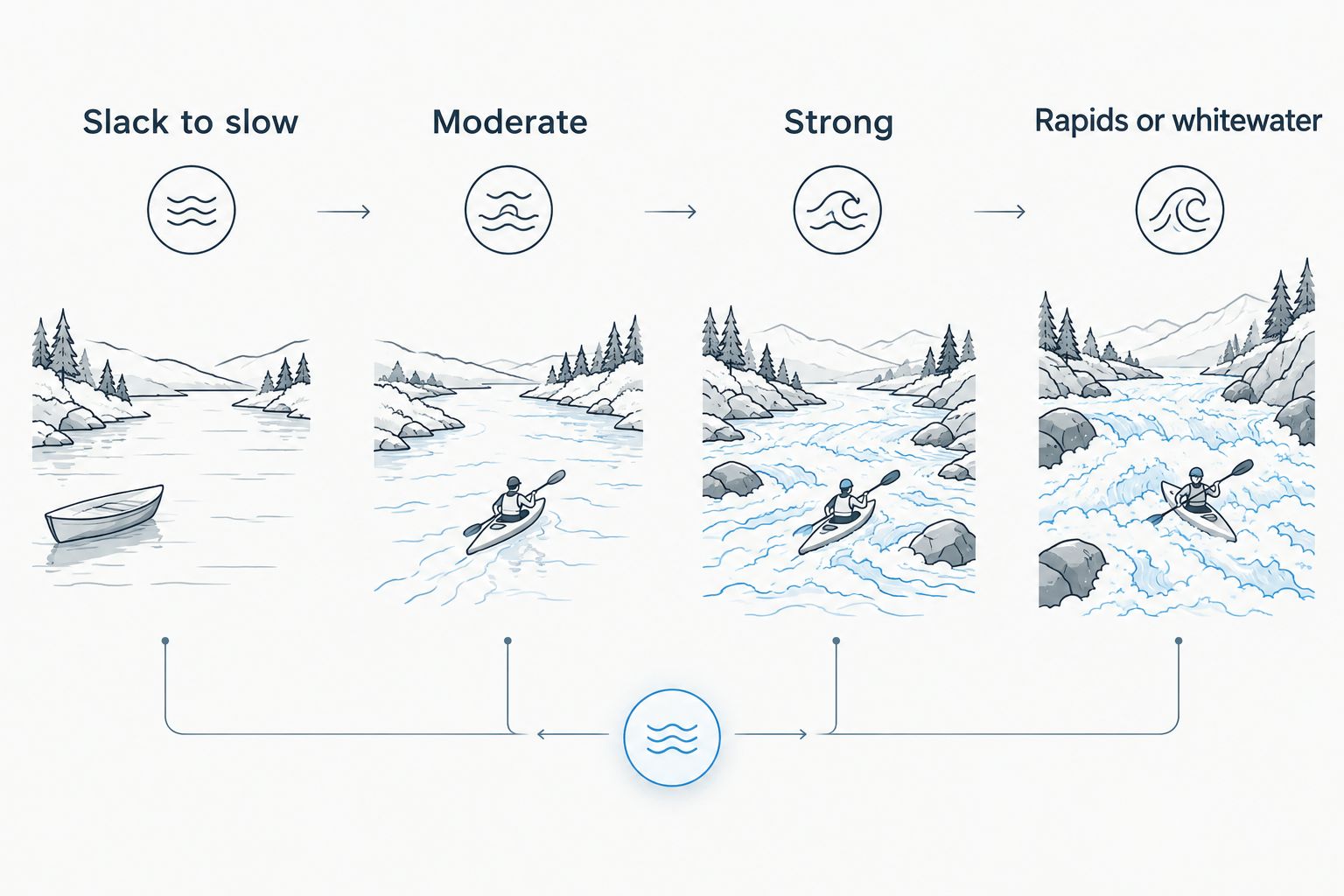 Four current levels compared for handline fishing effectiveness