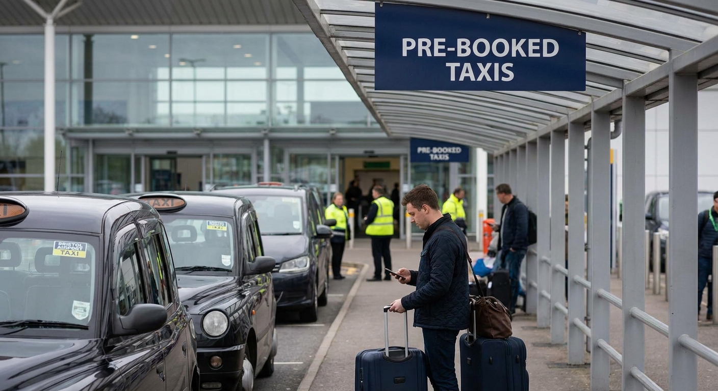How to find your pre-booked taxi at Bristol Airport