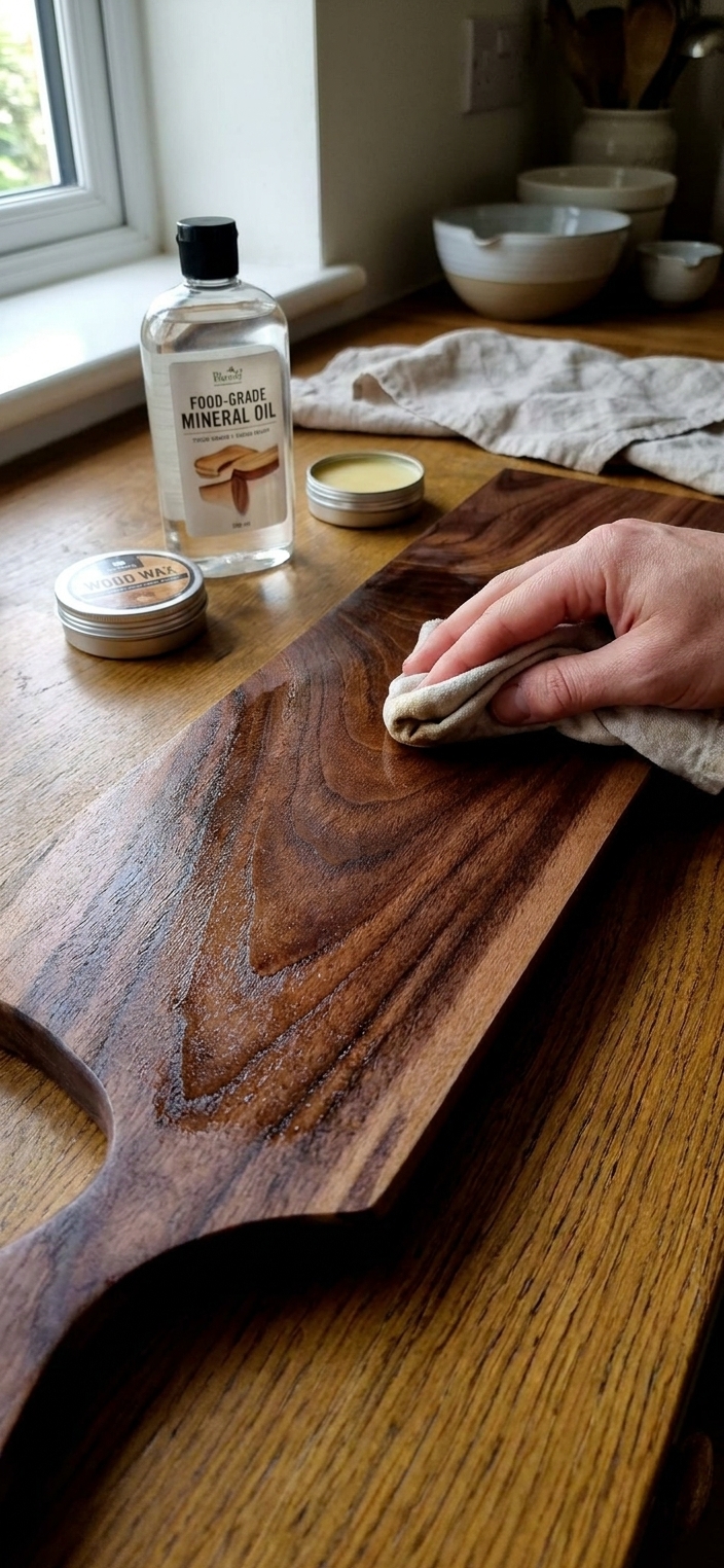 How to oil a wooden chopping board to keep it lasting
