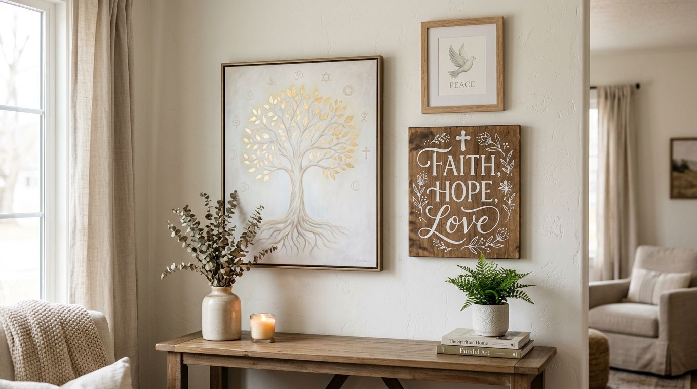 Wall art for spiritual and faith-inspired homes