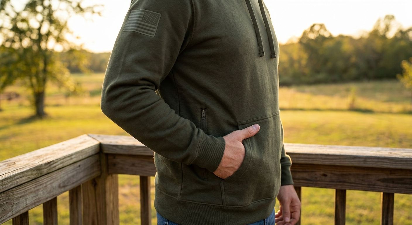 Patriotic apparel for concealed carry lifestyle