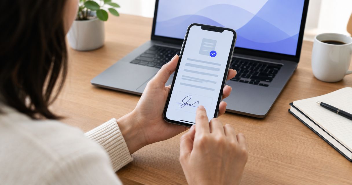 Peut-on signer un contrat électroniquement depuis son téléphone ?