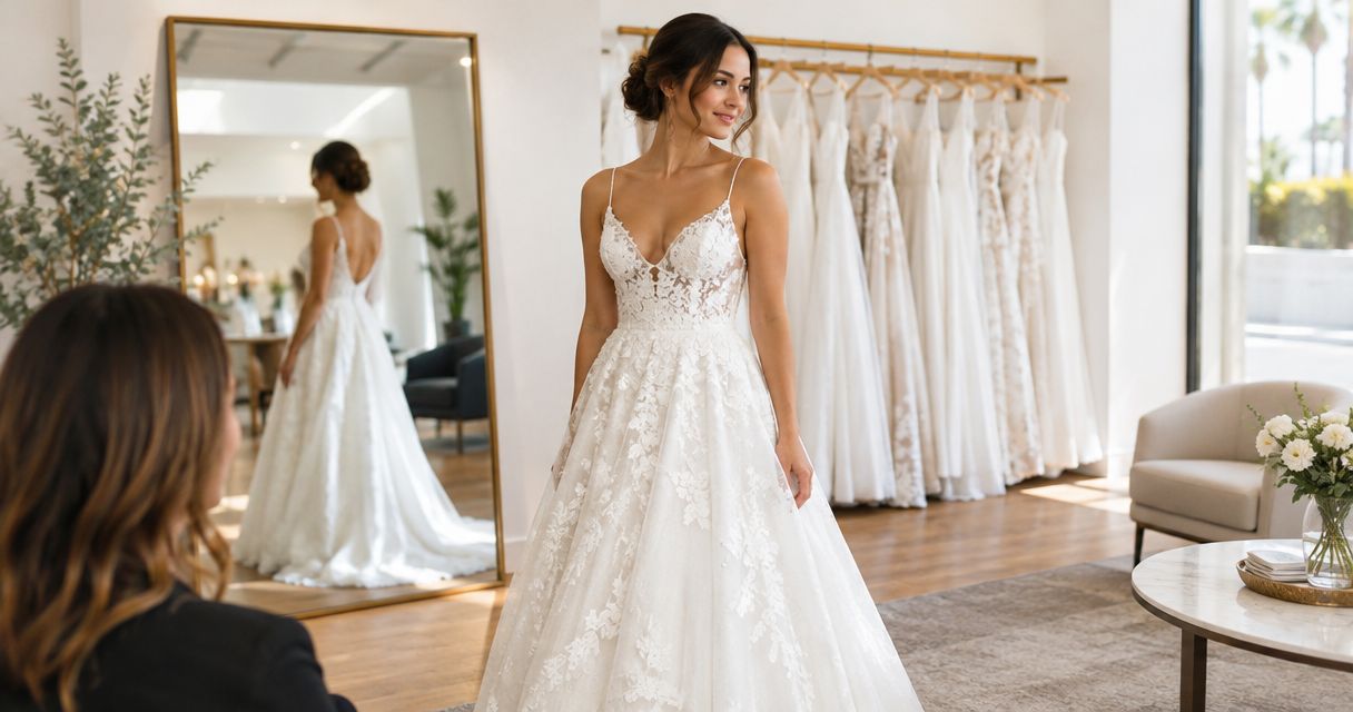 Best off-the-rack wedding dress shops in San Diego 2026