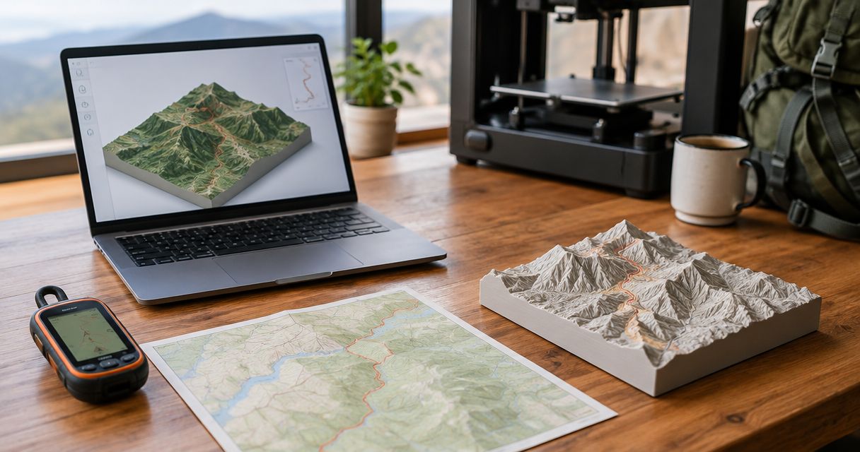Automatically turn your Garmin GPX file into a 3D printed trail map
