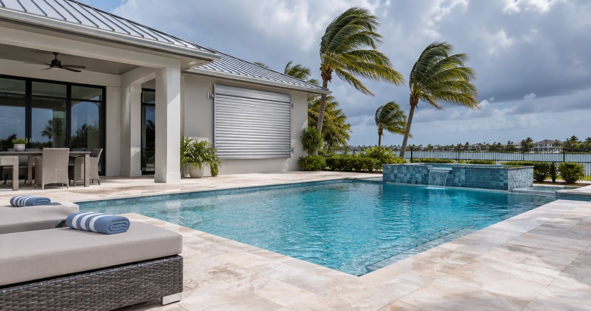 Best hurricane-resistant pool features for Florida homes 2026
