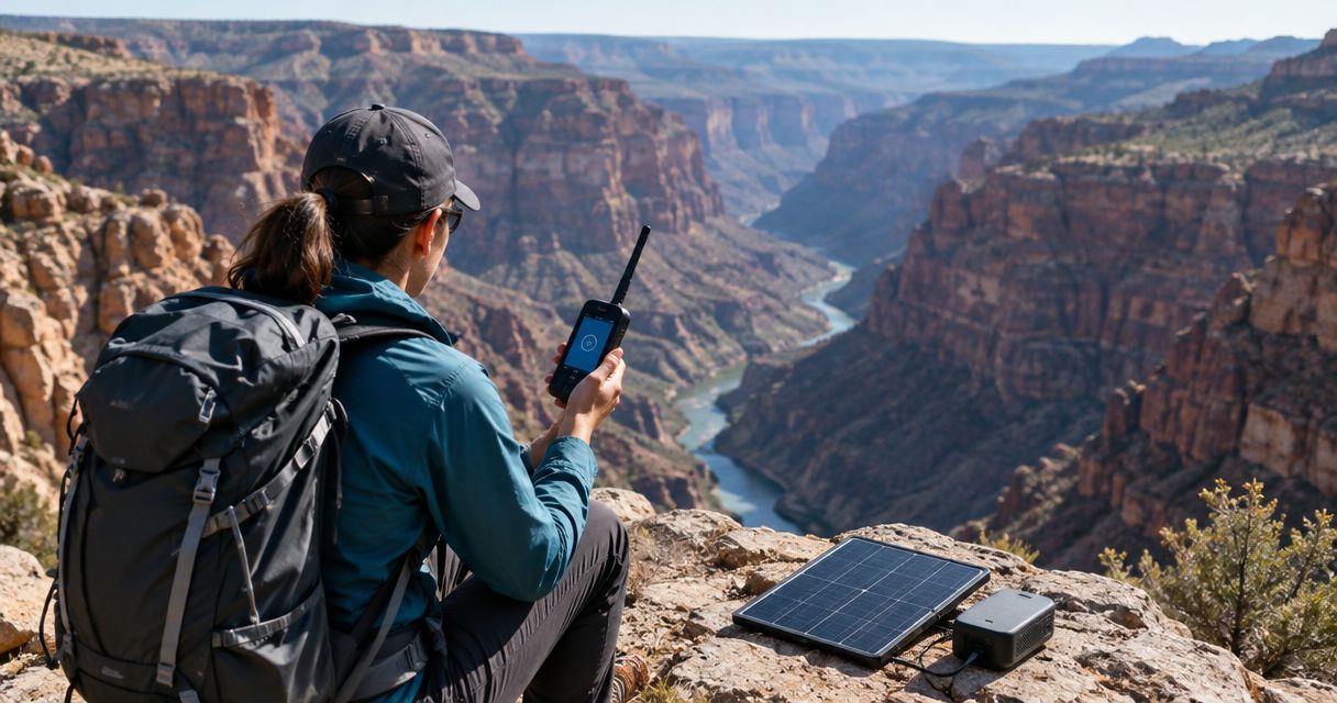 Can off-grid communication devices work in deep canyons?
