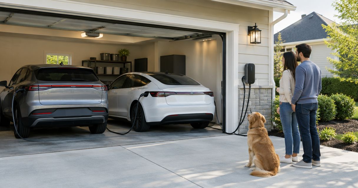EV charger installation for two-car NJ households