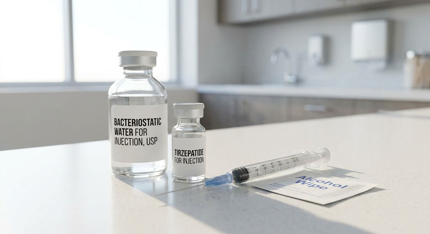 Bacteriostatic water for tirzepatide reconstitution