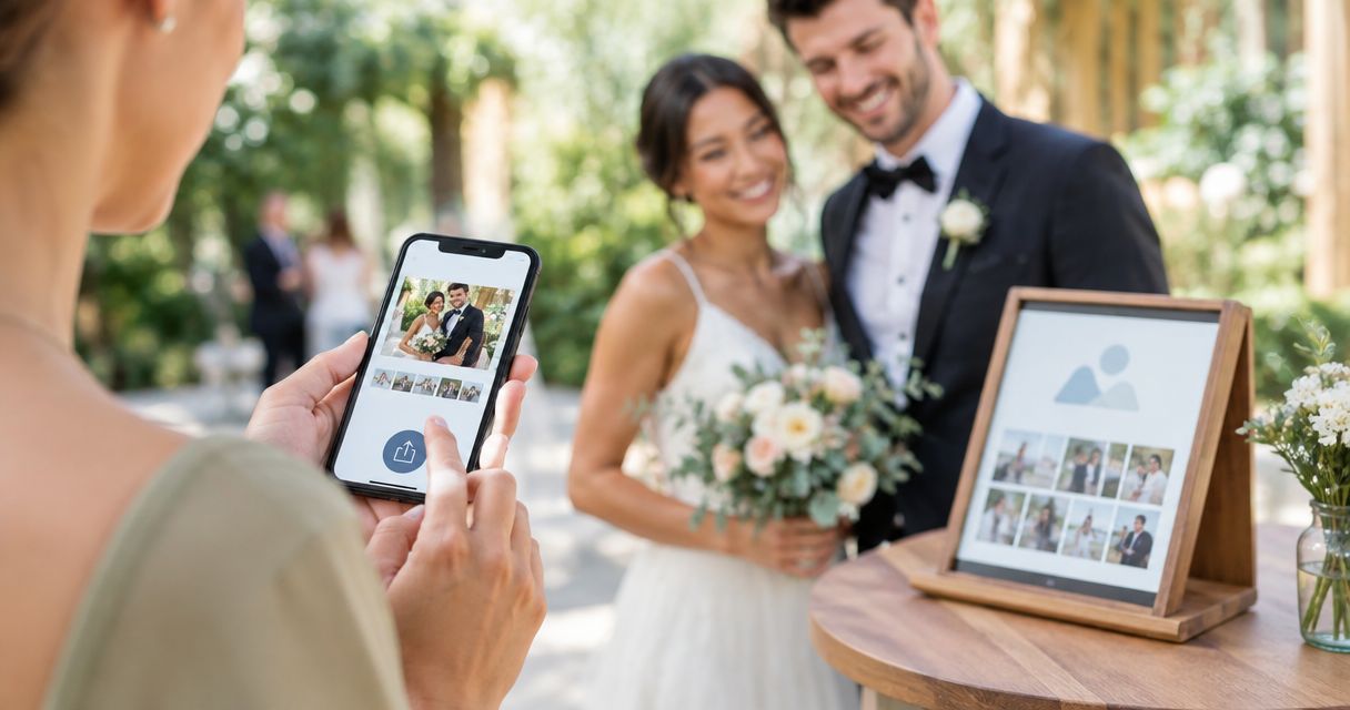 How to connect a guest photo-sharing app to your wedding gallery