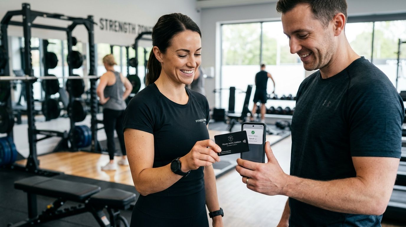 NFC business cards for personal trainers
