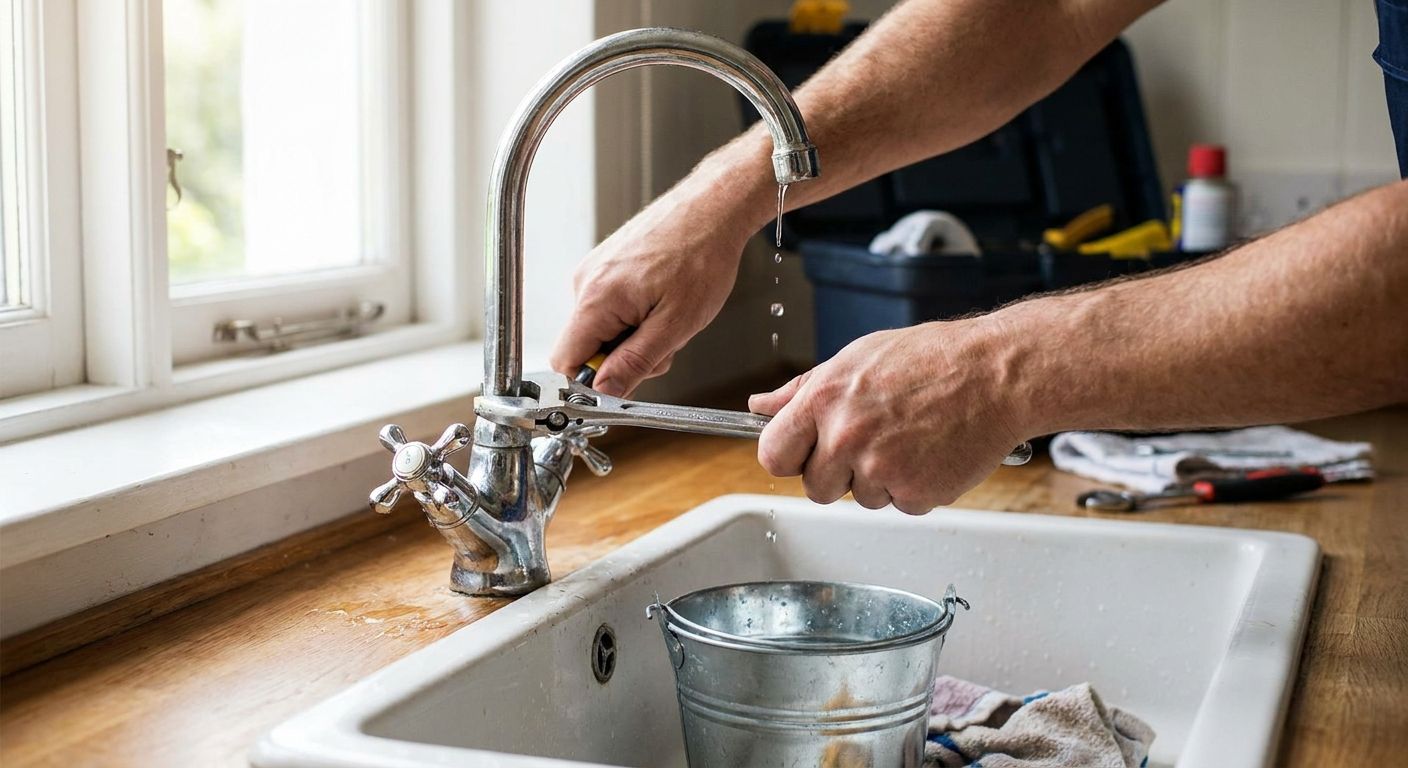 How to stop a leaking tap before the plumber arrives