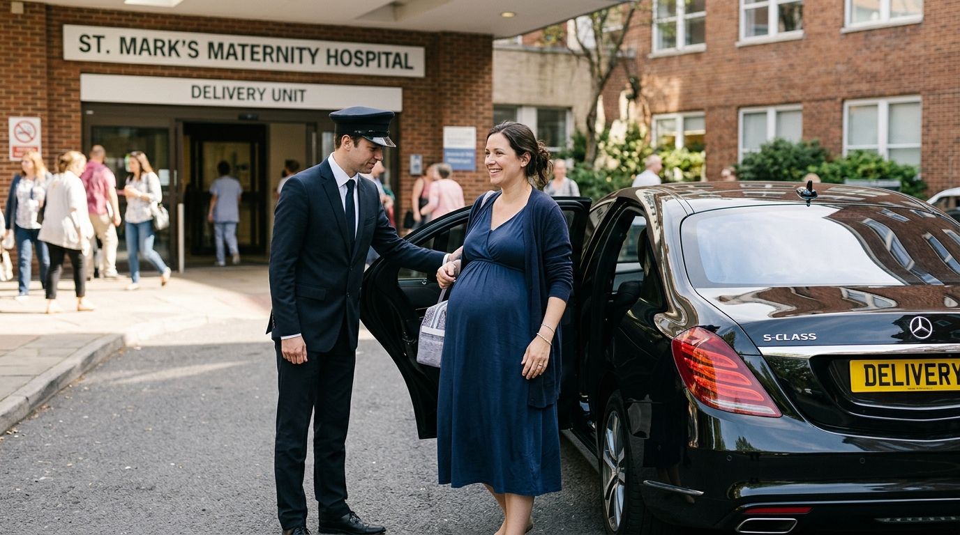 Car service for expectant mothers heading to the hospital