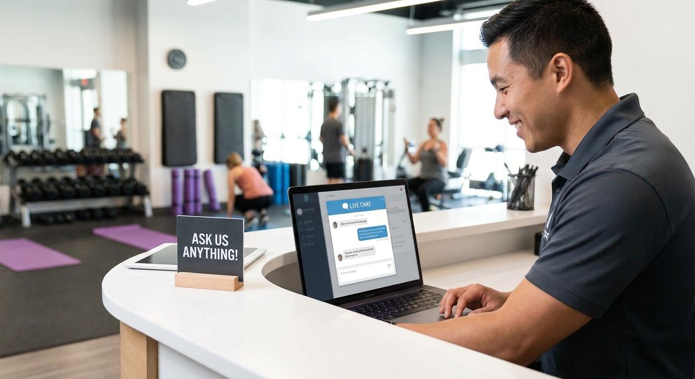 Best live chat software for gym and fitness studio websites