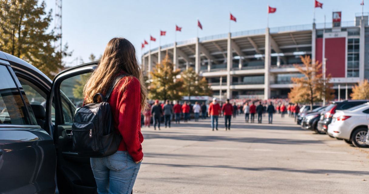 Can I get IU football parking if I'm dropped off, not driving?