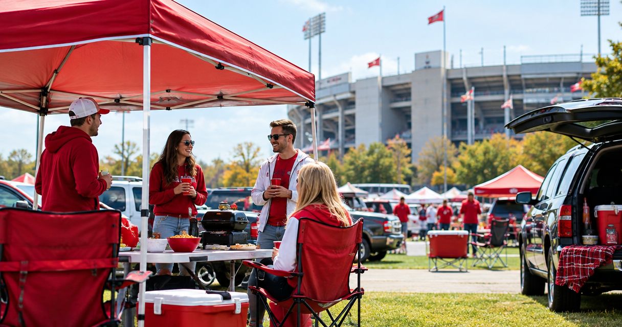 Can I bring my own tent to IU football tailgate parking?