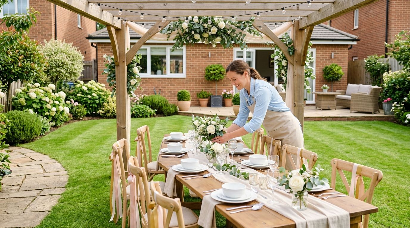 House cleaning for backyard wedding receptions at home