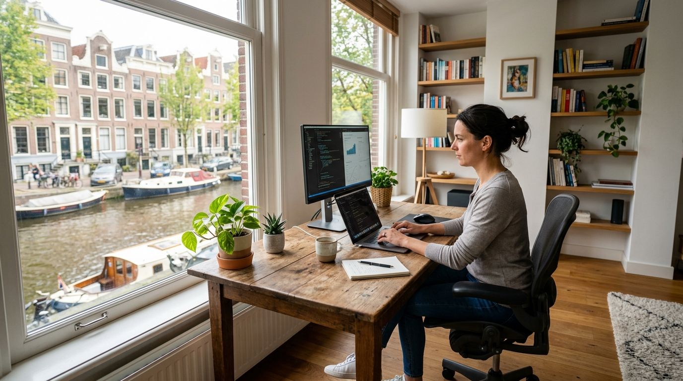 Best apartments with home offices for remote workers in Amsterdam
