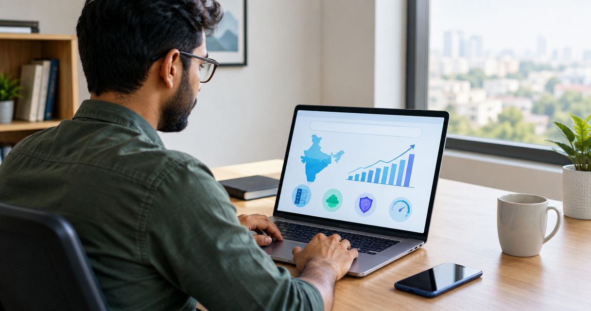 Organic keyword benchmarks for web hosting providers in India 2026