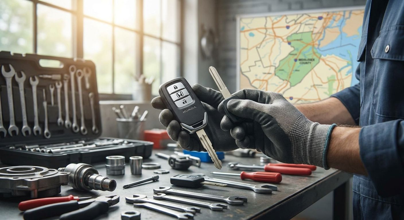 Car key replacement for Honda vehicles in Middlesex County