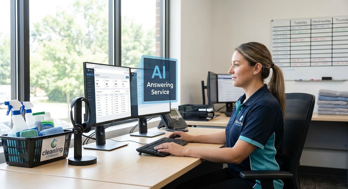 AI answering service for cleaning companies