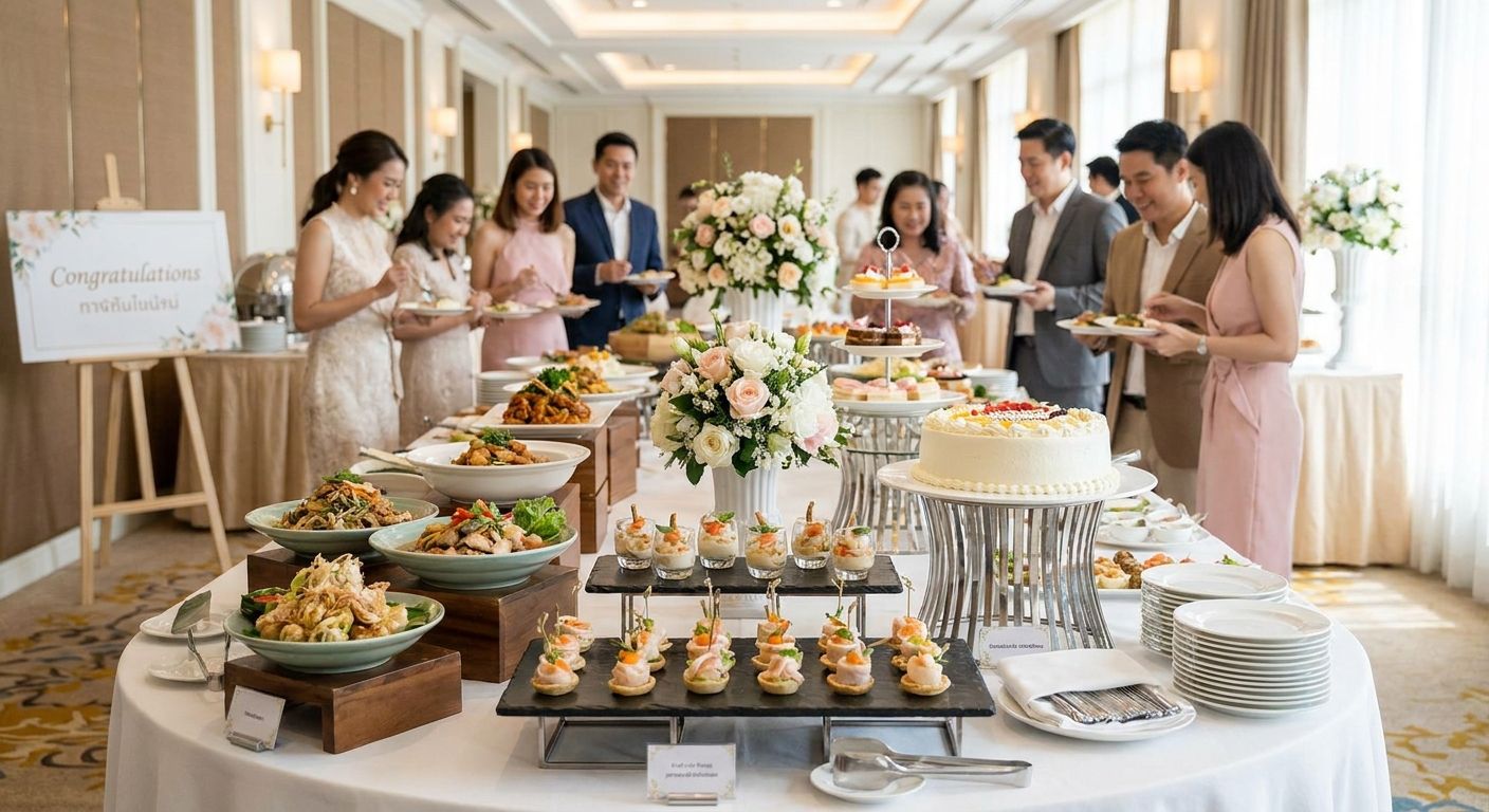 บุฟเฟ่ต์ฉลองวันหมั้น โรงแรม ใกล้ฉัน