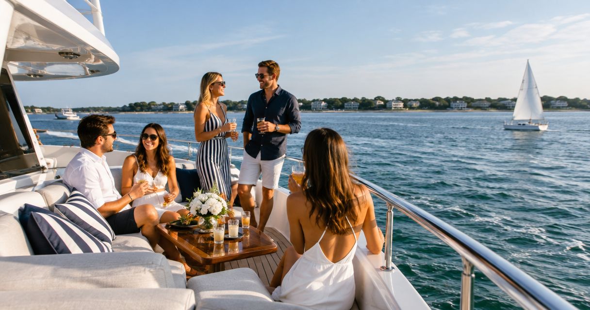 How much does a party yacht rental cost in the Hamptons?