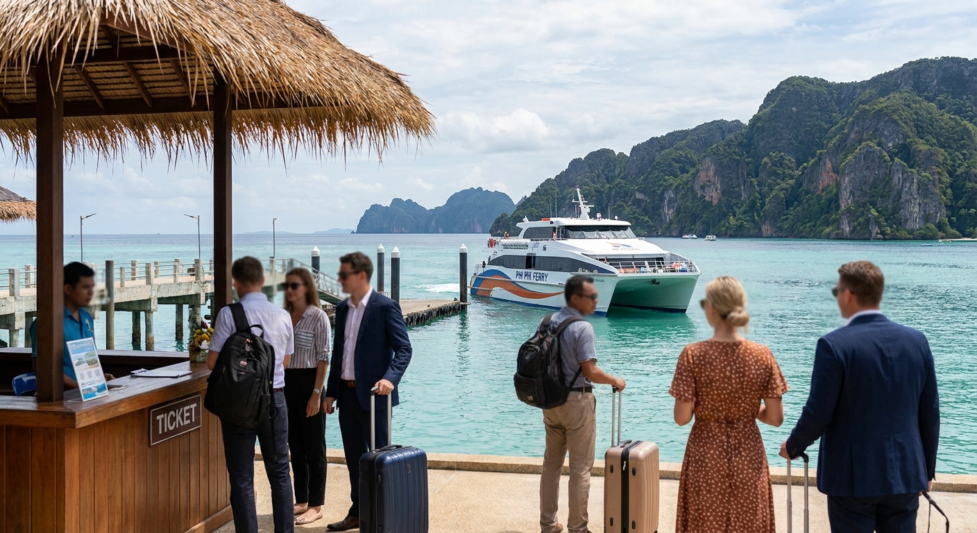 Phi Phi to Phuket ferry transfers for travel agents