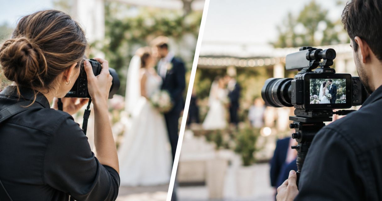 How to choose between photo-only and video-only wedding coverage