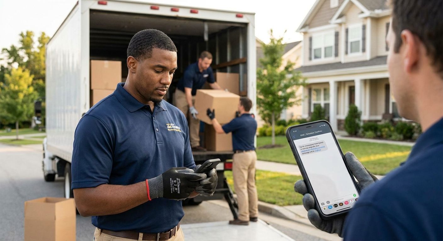 Small business texting service for moving companies