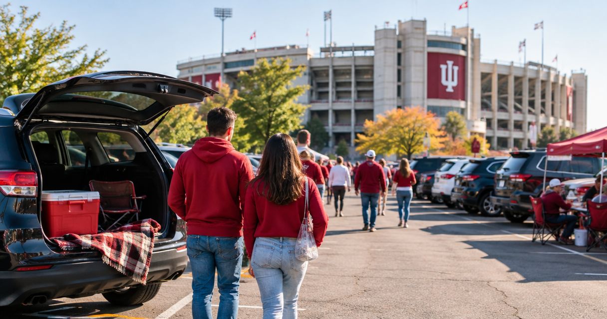 How much does parking cost for IU football games?
