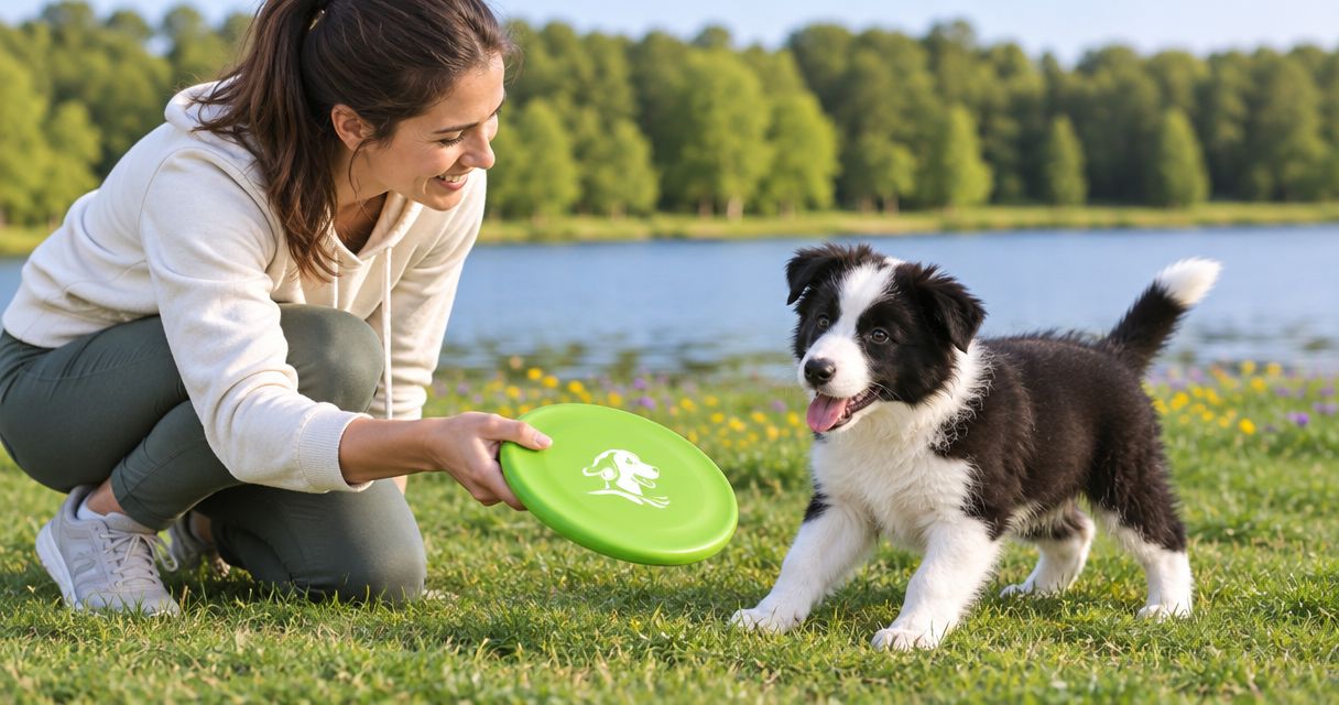 How to introduce a dog frisbee to a beginner