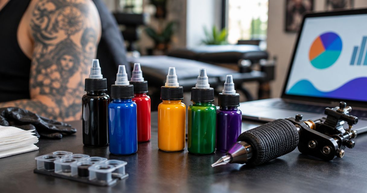 Average tattoo ink CPC by ink type 2026